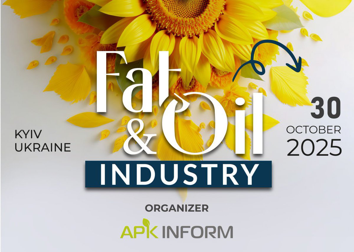Preliminary program of the XXIII International conference "Fat-and-Oil Industry-2025" is announced! 
Read full👉🏼apk-inform.com/en/news/1549731
Program👉🏼 apk-inform.com/en/conferences…
