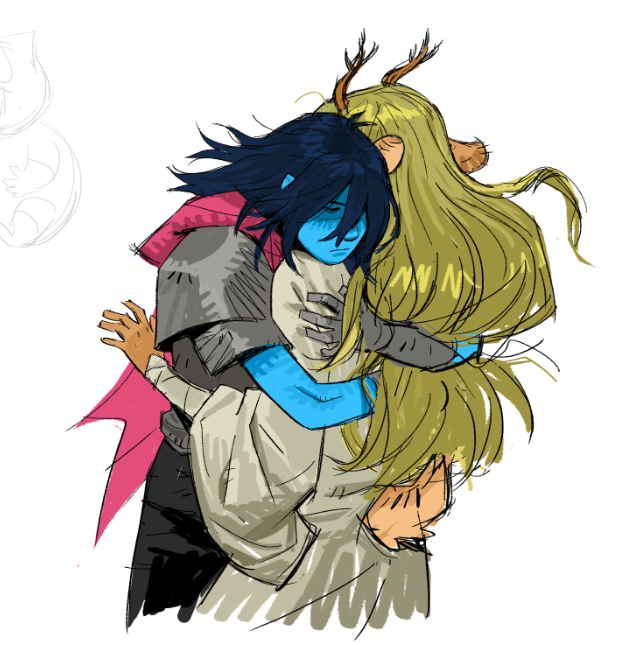 napsskai's tweet photo. idk i wanted to draw  a hug https://t.co/nqd8ltsTqb