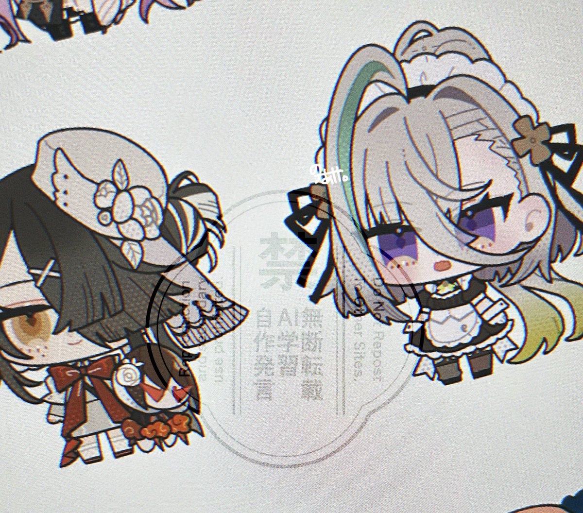 「呼延灼と徐福かわいいのでは!!!??」|のあけꪔ̤̮ꪔ̤̥ꪔ̤̫のイラスト