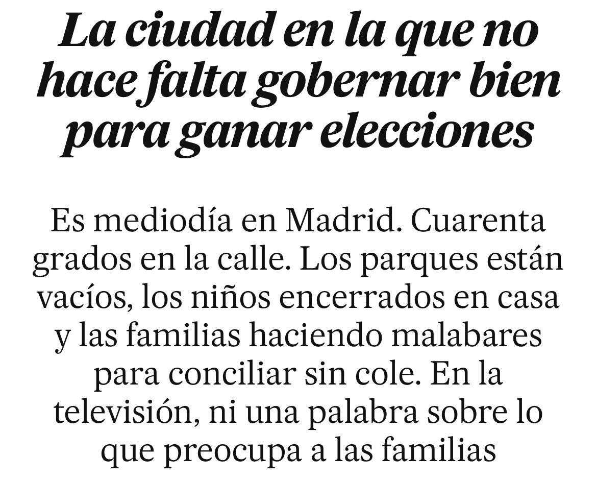 AlejandroCence2's tweet photo. Hoy critico duramente en el País la gestión de Almeida. Lleva 6 años y 2 meses en su cargo y la ciudad cada vez está peor. Los madrileños debemos reflexionar seriamente sobre este tema. https://t.co/DOi8c4fQIQ https://t.co/f9oSt84EJP