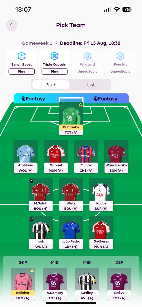 Yarnold_'s tweet photo. @OfficialFPL https://t.co/GZYh9cU9ij