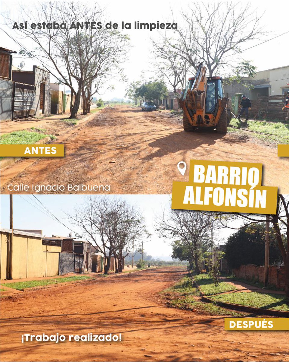 VirasoroMuni's tweet photo. ✅ Mirá este ANTES Y DESPUÉS  🌱

¡Así quedaron estos barrios después de la limpieza integral que realizamos esta semana! 💪✨

📆Cada 21 días, volvemos a recorrer las calles para dejar todo en condiciones, pero mantenerlo limpio depende de todos. https://t.co/JdWlA1m1k5