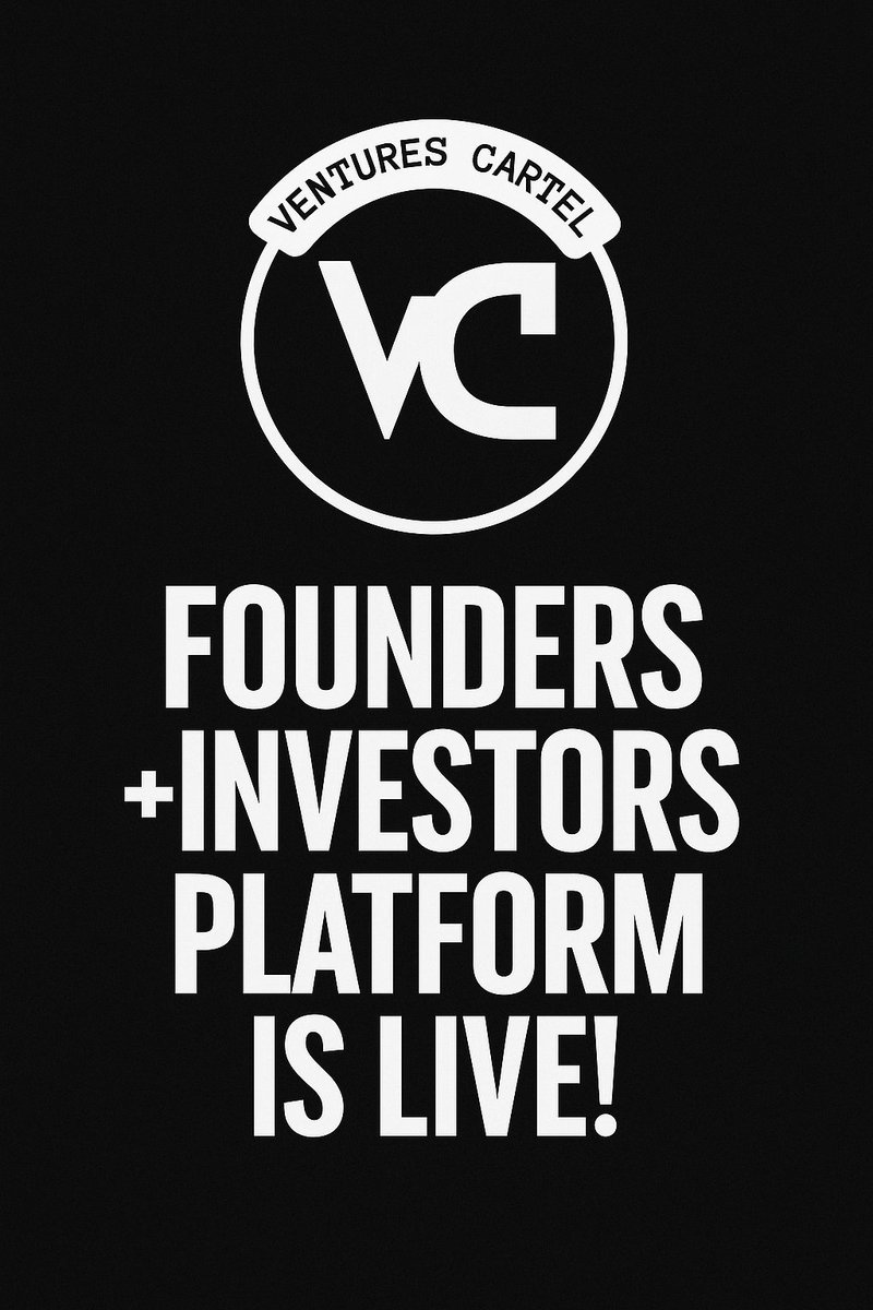 Building Ventures Cartel has been a journey. Today, site is live.🥳

Our mission is to help founders navigate the wild world of fundraising and get in front of the right VCs. And for investors, it’s about cutting through the noise to find real signal.

venturescartel.com