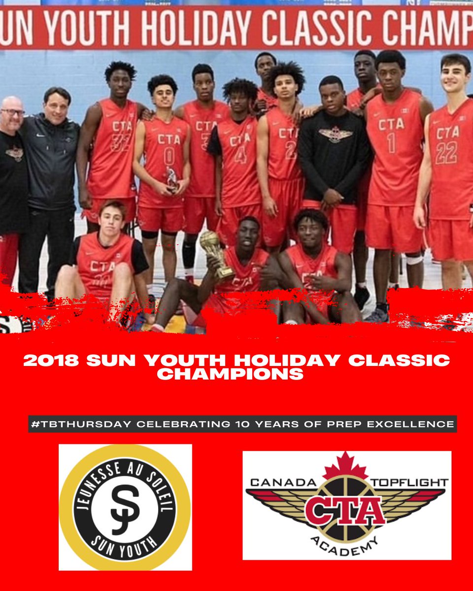 Canada Topflight Academy (@canadatopflight) on Twitter photo #TBThursday Celebrating 10 Years of Prep Excellence - Gold wins prestigious Sun Youth Holiday Classic in 2018! <a href="/DrewEbanks/">OnPointBasketball</a> <a href="/themapleminute/">Josh Millican</a> <a href="/wesblairbrown/">Wes Brown</a> <a href="/michaeltorres03/">Michael Torres</a> <a href="/ScoutNSuit/">Jon Soch | Scout in the Suit</a> <a href="/Tisinthehouse/">Tony House</a> <a href="/PlatinumCircuit/">The Platinum Circuit</a> <a href="/OntarioSBA/">OSBA</a> <a href="/ottawahoops/">ottawahoops</a> <a href="/bayner/">Mark Bayne</a> <a href="/NotreDameOCSB/">Notre Dame High School</a> <a href="/HeraMission/">Peggy Taillon</a> #TBThursday Celebrating 10 Years of Prep Excellence - Gold wins prestigious Sun Youth Holiday Classic in 2018! <a href="/DrewEbanks/">OnPointBasketball</a> <a href="/themapleminute/">Josh Millican</a> <a href="/wesblairbrown/">Wes Brown</a> <a href="/michaeltorres03/">Michael Torres</a> <a href="/ScoutNSuit/">Jon Soch | Scout in the Suit</a> <a href="/Tisinthehouse/">Tony House</a> <a href="/PlatinumCircuit/">The Platinum Circuit</a> <a href="/OntarioSBA/">OSBA</a> <a href="/ottawahoops/">ottawahoops</a> <a href="/bayner/">Mark Bayne</a> <a href="/NotreDameOCSB/">Notre Dame High School</a> <a href="/HeraMission/">Peggy Taillon</a>