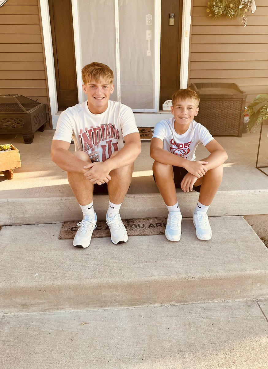 Jax 1st day of his Sophomore year at <a href="/GHSRedHawks/">Goshen High School</a> .  <a href="/jax_miller2009/">Jaxon Miller</a> 

Colt 1st day of his 7th grade year at <a href="/GoshenJrHigh/">Goshen Junior High School</a> .

🐕🐕