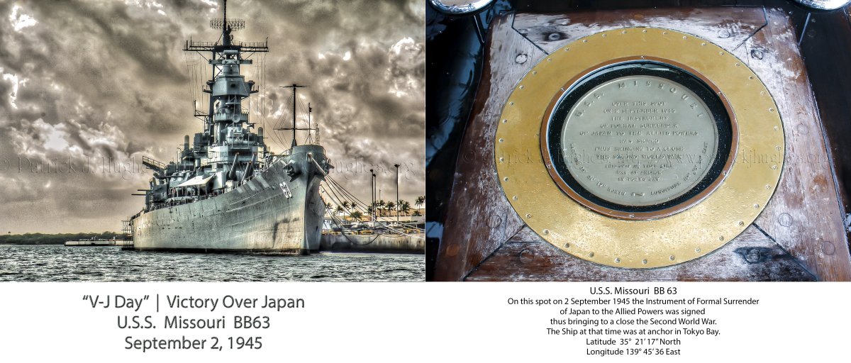 Patrickmag12chu's tweet photo. #NeverForget #NeverQuit #V-J Day #VictoryOverJapan #8/14/1945 #9/2/1945 #UUS_Missouri #BB63 #WWII @robertpatrickt2 @newyorkmyke @RTWashDC @Roll2Remember @jchenelly @4WARDproject @ClausGunny https://t.co/qexmkVfFbd