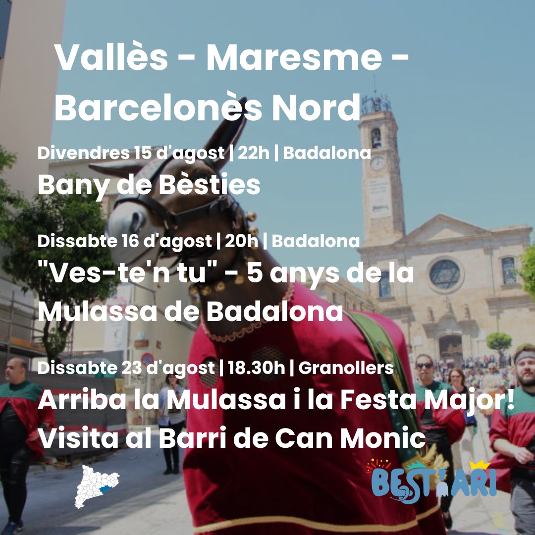 Bestiari Festiu CAT (@bestiari_cat) on Twitter photo Us deixem l'agenda de 14 al 27 d'agost perquè no us perdeu res! 🐲
🔗 Consulta aquí l'agenda f.mtr.cool/vbxglfngiq
❗ I si vols que la teva activitat aparegui a l'agenda del Bestiari, envia'ns la informació a comunicacio@bestiari.cat
#Bestiari #Culturapopular Us deixem l'agenda de 14 al 27 d'agost perquè no us perdeu res! 🐲
🔗 Consulta aquí l'agenda f.mtr.cool/vbxglfngiq
❗ I si vols que la teva activitat aparegui a l'agenda del Bestiari, envia'ns la informació a comunicacio@bestiari.cat
#Bestiari #Culturapopular
