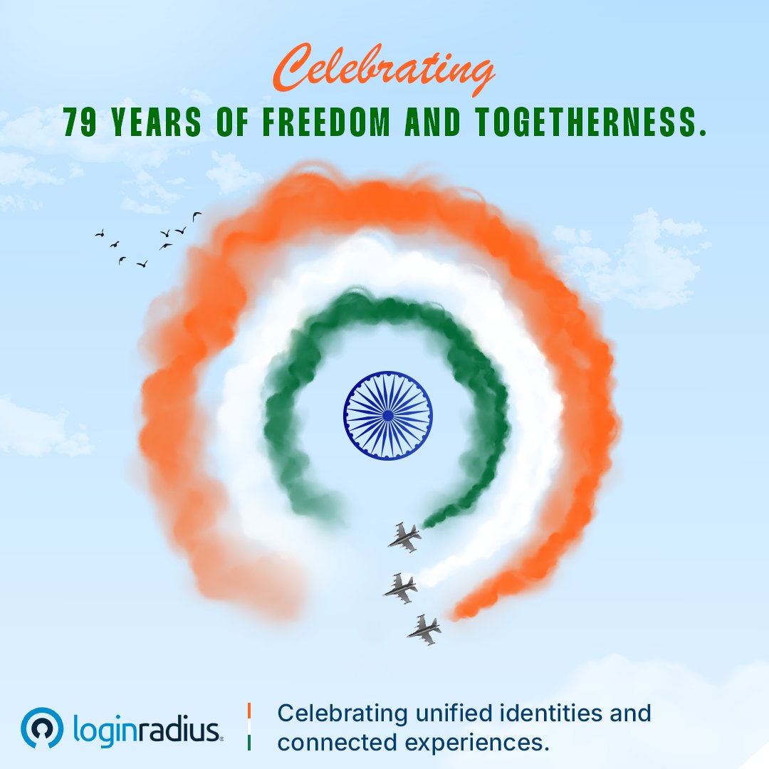 79 years of freedom. 79 years of standing together as one. 

🇮🇳 Happy Independence Day!  🤝✨

At LoginRadius, we celebrate this unity too — bringing identities together and creating connected experiences for every customer. 🎉

#IndependenceDay #JaiHind #FreedomAndTogetherness