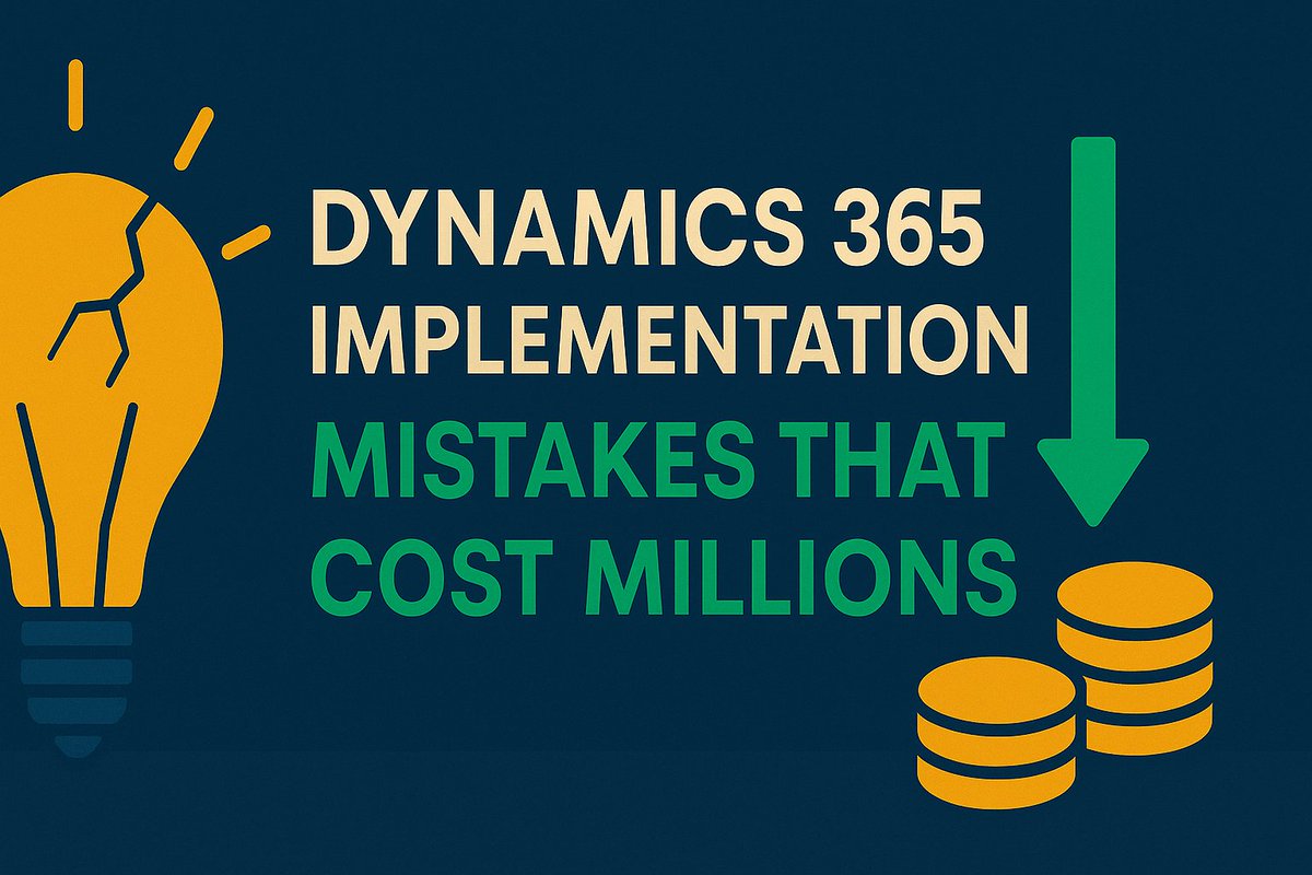 MicrotekLearn's tweet image. 🚨 Avoid costly #Dynamics365 mistakes: bad data migration, poor training, over-customization &amp;amp; weak governance can drain millions. Start smart—clean data, train teams, keep it lean, govern well.
🔗 microteklearning.com/blog/dynamics-…