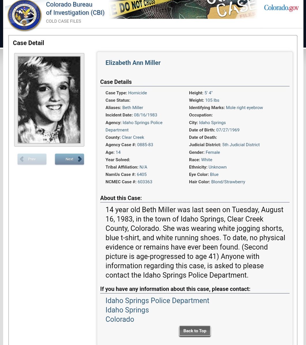 KcraKarmen's tweet photo. #BringBethHome
Beth is my cousin. She was abducted/kidnapped on August 16, 1983 from #IdahoSpringsColorado. #ColdCase #Missing #SomeoneKnowsSomething
https://t.co/pTfE8Ymmu9 https://t.co/PAX6kXfH4H
