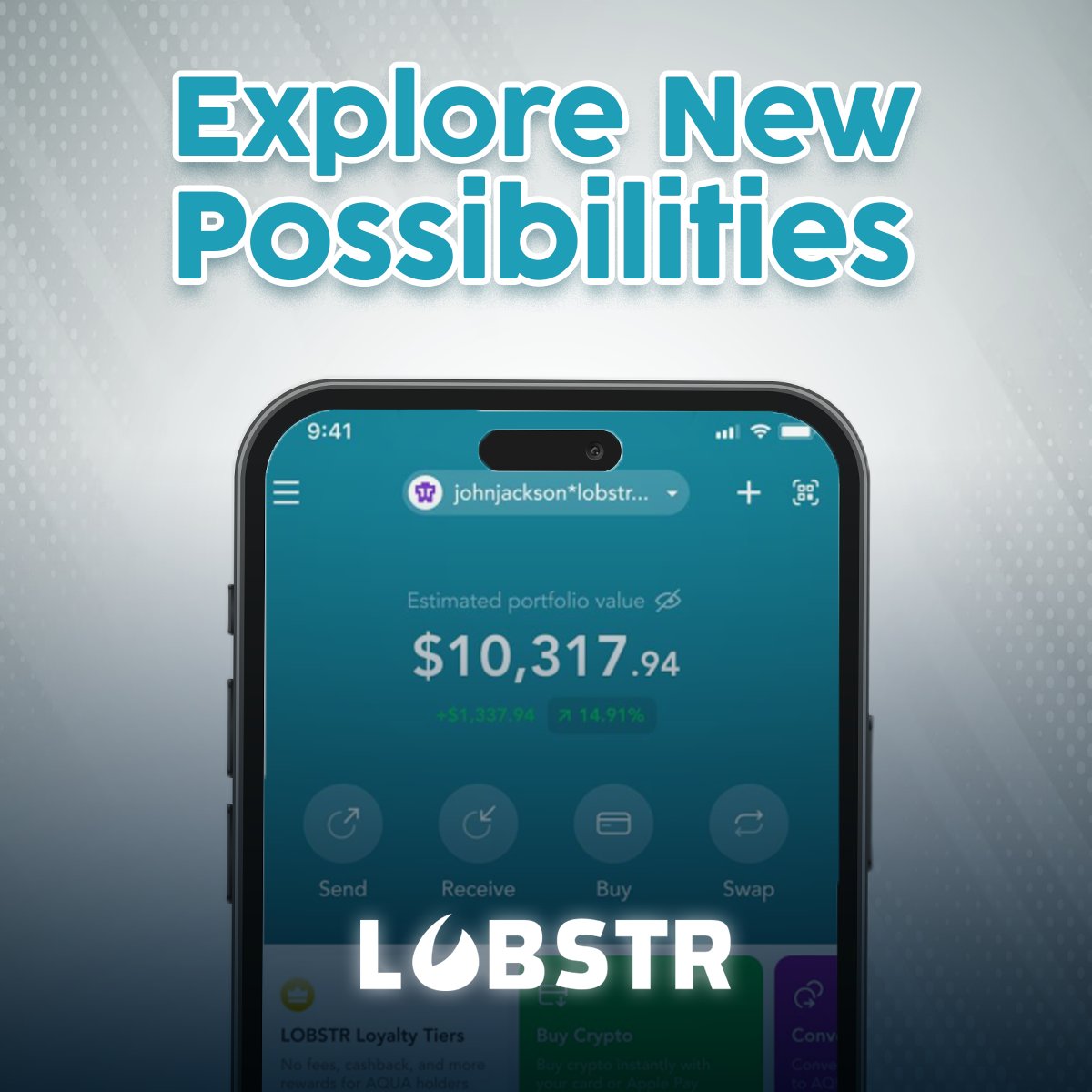 Possibility starts with control.

Navigate Stellar, track, swap, and grow without friction.

This is LOBSTR 🦞