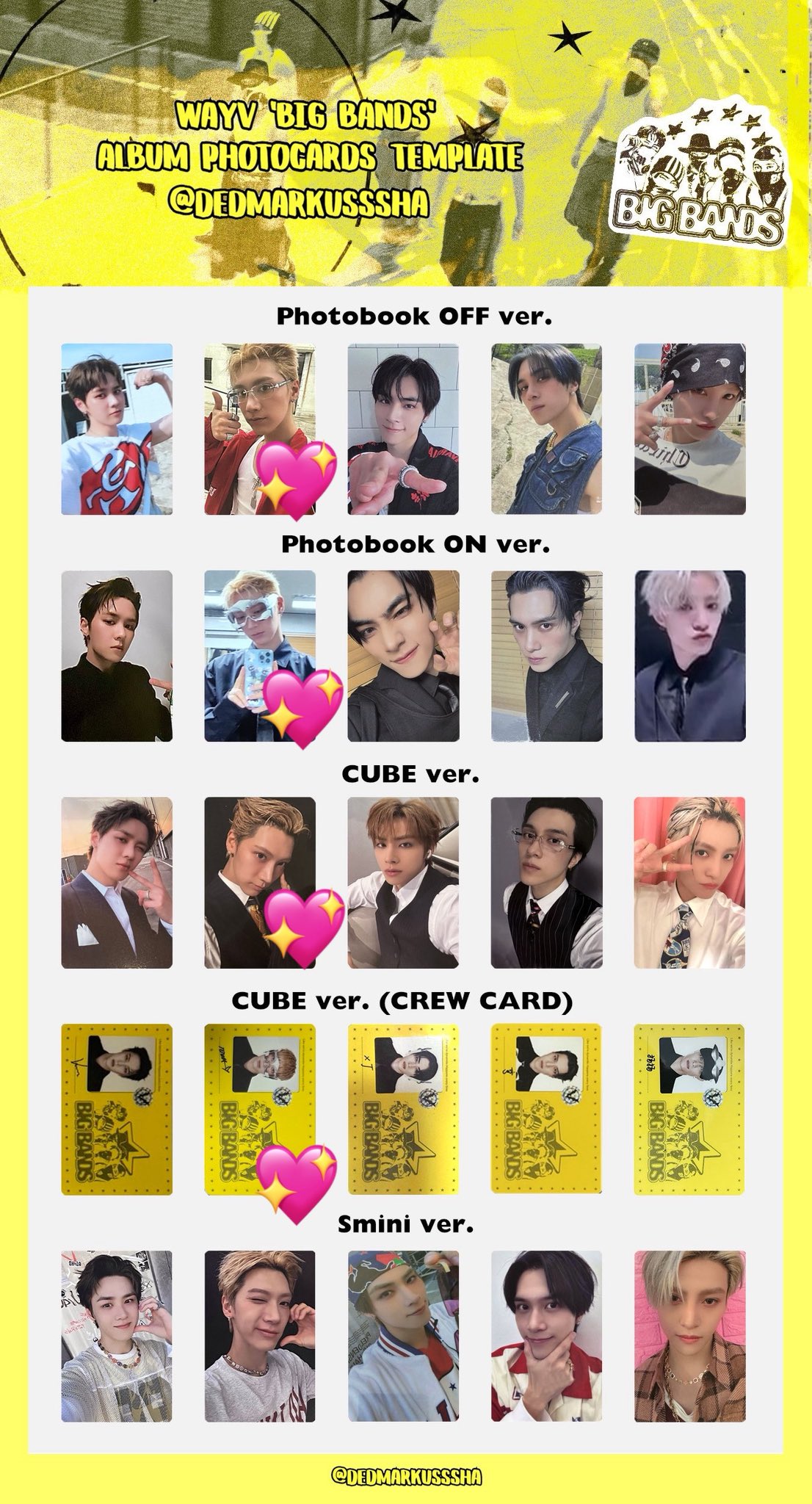 WayV 威神V ヘンドリー　owhat トレカ 6枚セット WayV 威神V ウェイシェンブイ On My Youth / 2ND FULL ALBUM