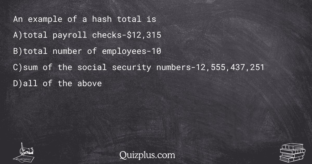 quizplus_exams's tweet image. An example of a hash total is

Get Answer: 👉 quizplus.com/quiz/75664-qui…

#TopGrades #ArizonaStateUniversity #systems
