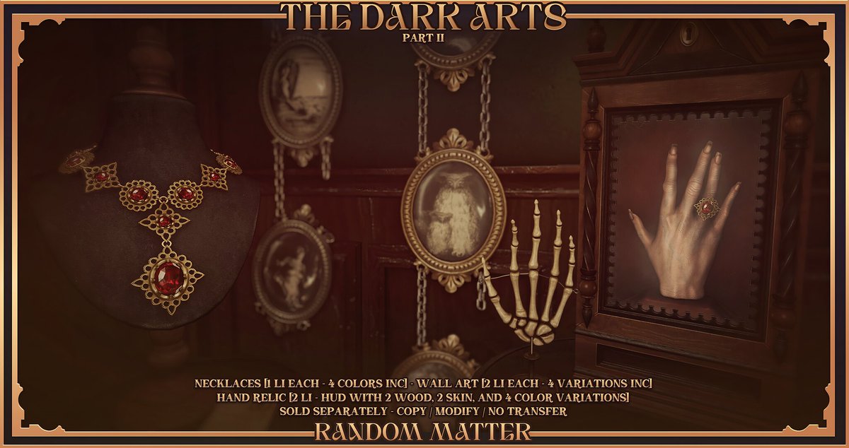 KawaiiFeedSL's tweet photo. Random Matter: The Dark Arts Part 2 @ Wizarding Faire〡Taxi: https://t.co/ynWv4Fxa38
#SecondLife #rosier #wizardingfaire #slevent #slcontent #kawaiifeed https://t.co/wBAGK0zbLz