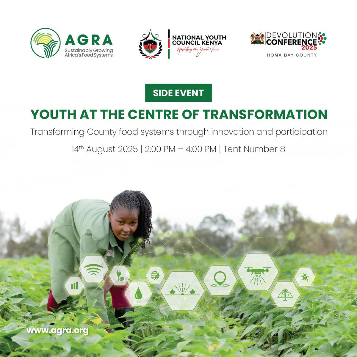 GloriaWawia's tweet image. This afternoon at #DevCon2025. Join the conversation on Youth in Agriculture  @NYC_YouthVoice @AGRA_Africa @KenyaGovernors