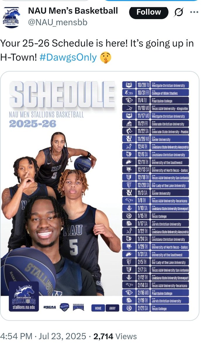 HansenHarper's tweet photo. NAU season coming soon. Keep working Z and put GOD first! https://t.co/AaUqnB8wmK