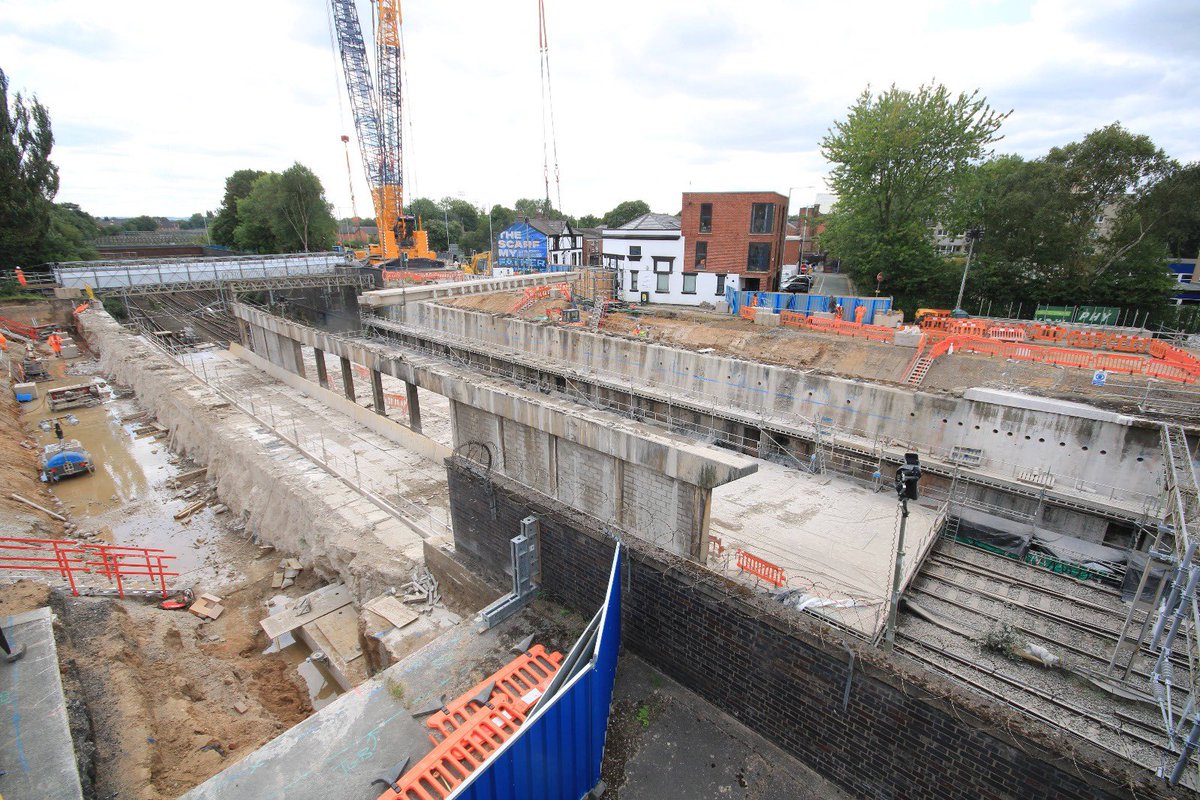 Manchester Piccadilly (@networkrailman) on Twitter photo How it started ➡️ how it’s going
These two images show the bridge before 200 beams were removed 🏗️ and the 60m gap left once they were all gone.
Please check <a href="/nationalrailenq/">National Rail</a> until 📆 23 August.
More: gloo.to/F7wp How it started ➡️ how it’s going
These two images show the bridge before 200 beams were removed 🏗️ and the 60m gap left once they were all gone.
Please check <a href="/nationalrailenq/">National Rail</a> until 📆 23 August.
More: gloo.to/F7wp