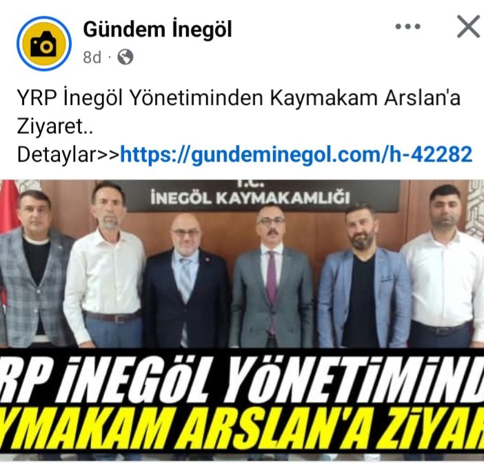 Yeniden Refah Partisi İnegöl İlçe Başkanlığı tweet media