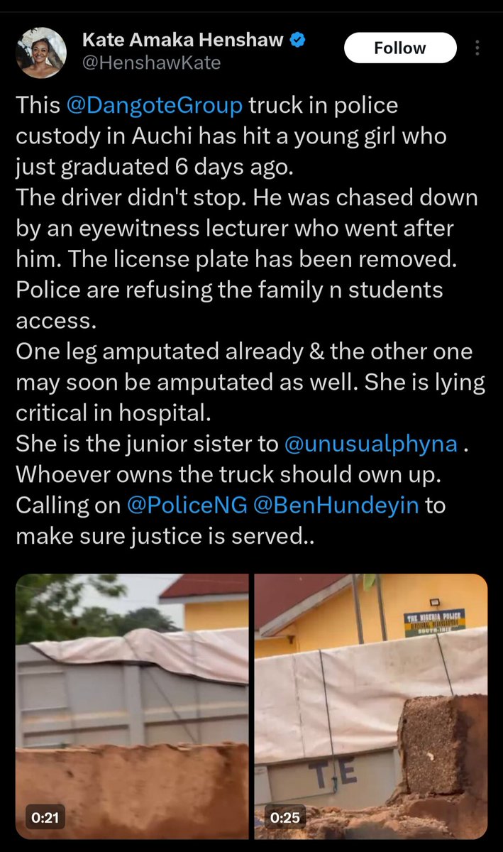 AETVNews's tweet image. 💔 Justice in motion: Kate Henshaw joins Phyna in demanding accountability after Phyna’s sister tragically lost her leg in a truck accident just days after her graduation, the vehicle allegedly linked to Dangote’s company. 💔🚛 #JusticeForPhynasSister #KateHenshaw #Phyna #Dangote