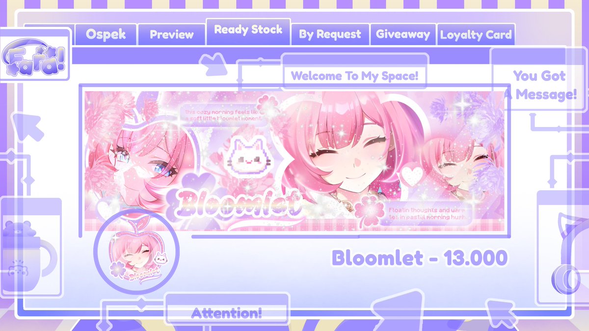 TSUKISHME's tweet photo. [ help repost -? ] ﹕ thanks a lot! 

˙ . ꒷ 🌷 . 𖦹˙—  helloO ᵎᵎ  aku ada layout ready stock cyrene, hysilens &amp; cantarella art baru .  ‹ price  on pict ›  bisa langsung ditake lewat dm sekarang! ― 🍬 𖹭 payment via qris. mari jajann ‹3

♡ 🪅 ─── ꒰ #zonauang ꒱ https://t.co/QCWrJjJbzh