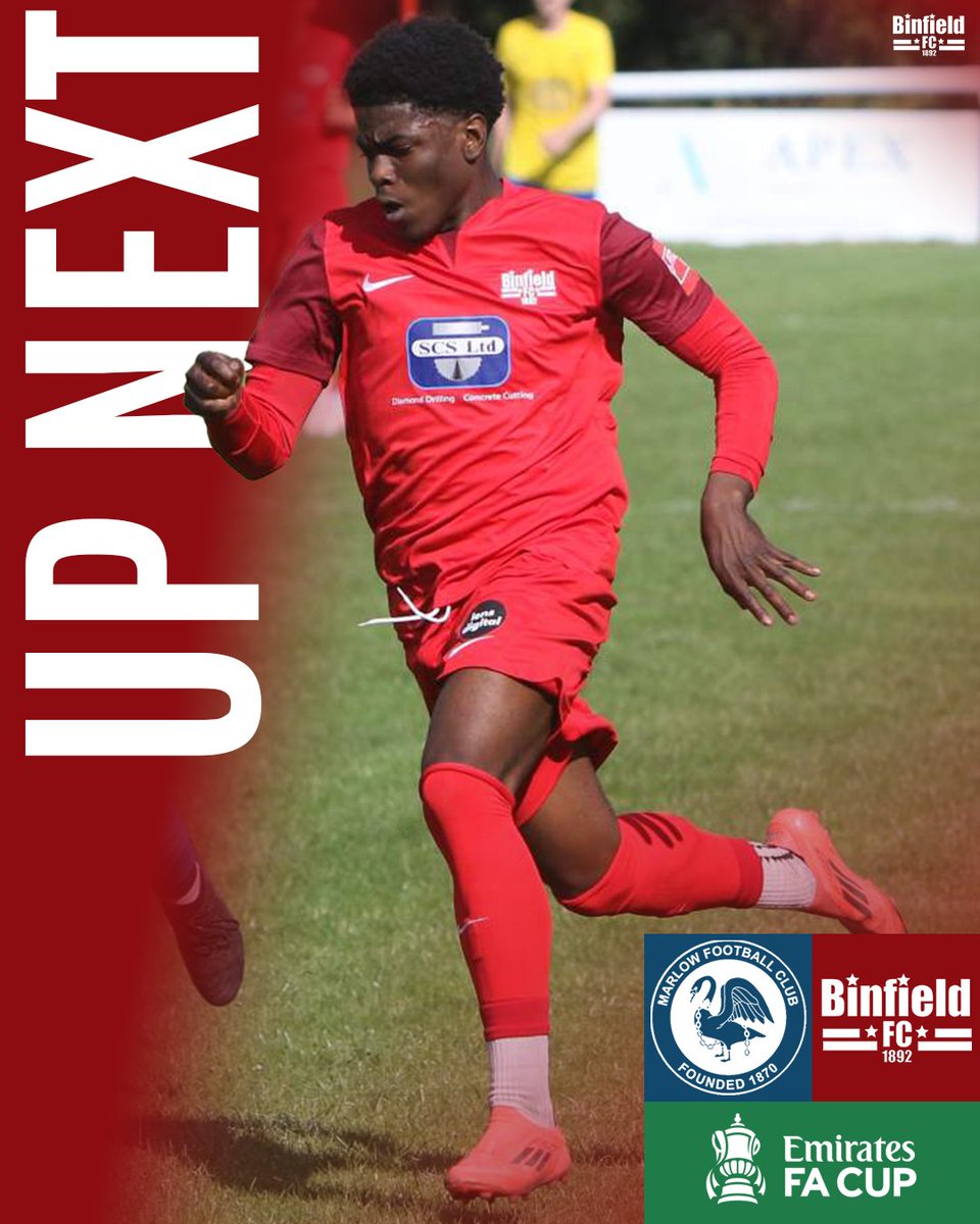 Binfieldfc's tweet photo. 𝓕𝓐 𝓒𝓾𝓹 𝓐𝓬𝓽𝓲𝓸𝓷 🏆

The Moles are back in action on Saturday in the @EmiratesFACup with a trip to @MarlowFC 💪

#BinfieldFC | #MARBIN https://t.co/kRTQ57eYdm