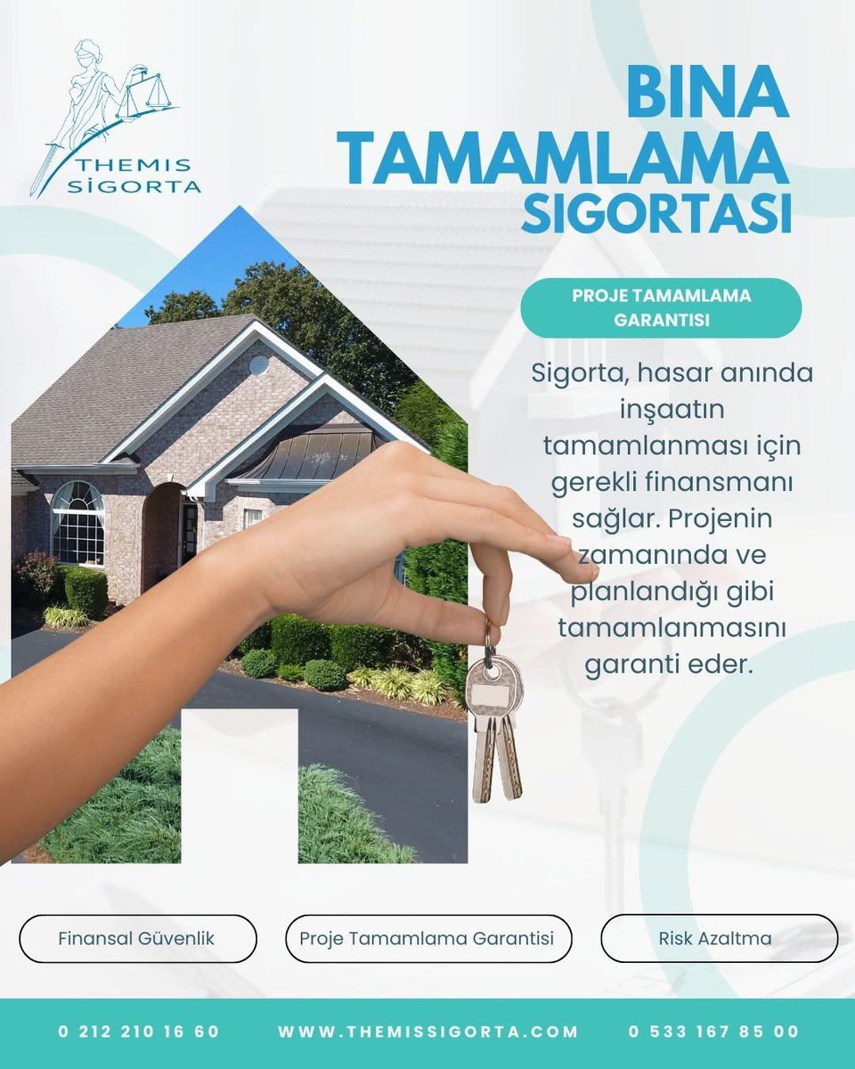 Bina Tamamlama Sigortası Hakkında Bilgi almak için bizi arayabilirsiniz 

themissigorta.com/bina-tamamlama…

Poliçe Almak için bize ulaşın... ☎0533 167 8500 - ☎0212 210 16 60 - ✉info@themissigorta.com 🔎themissigorta.com

#BinatamamlamaSigortası #KentselDönüşüm