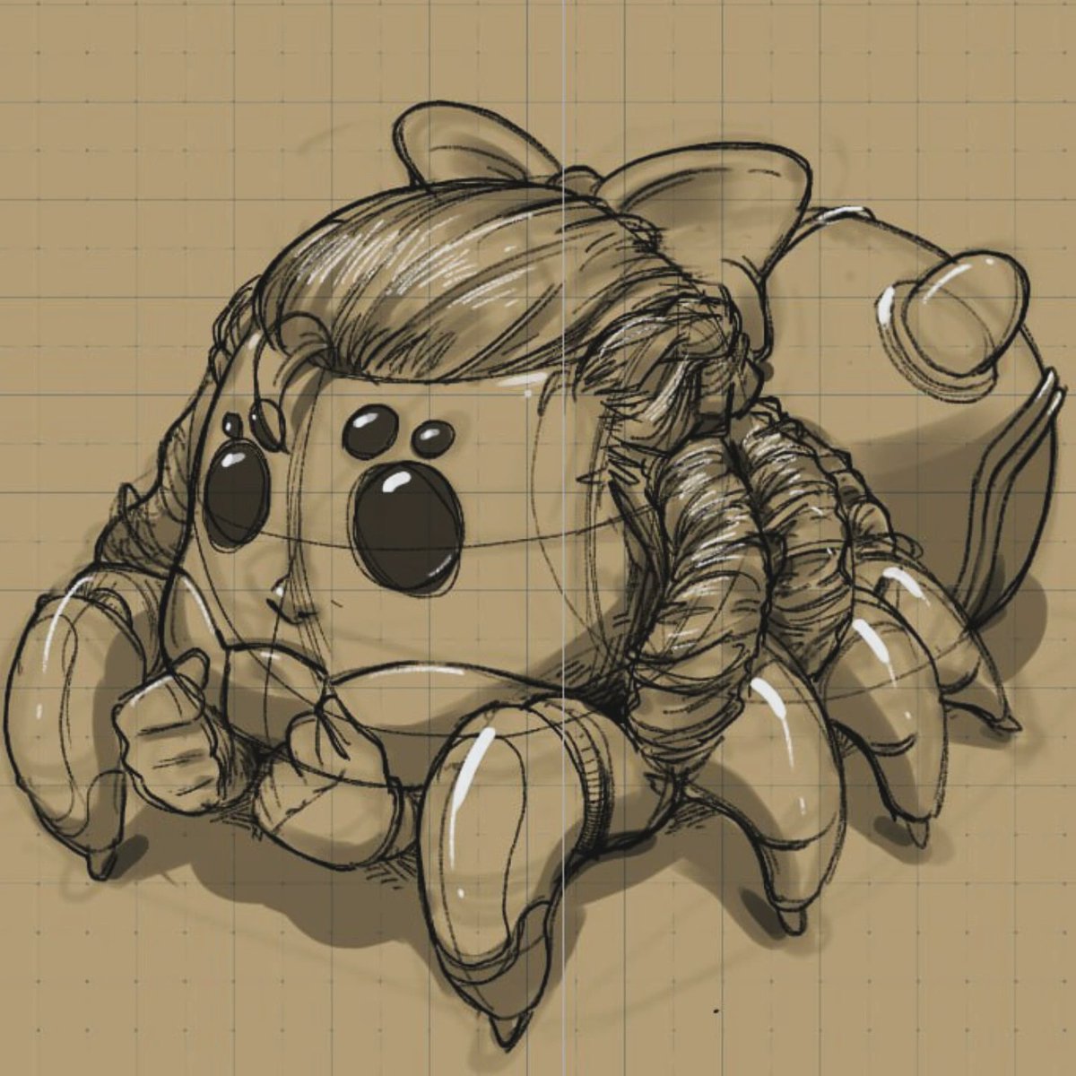 witcrack's tweet photo. Scrapped concept. I had way too much fun with this, tbf. 

#drawing #characterdesign https://t.co/20Rzb4A2Rj