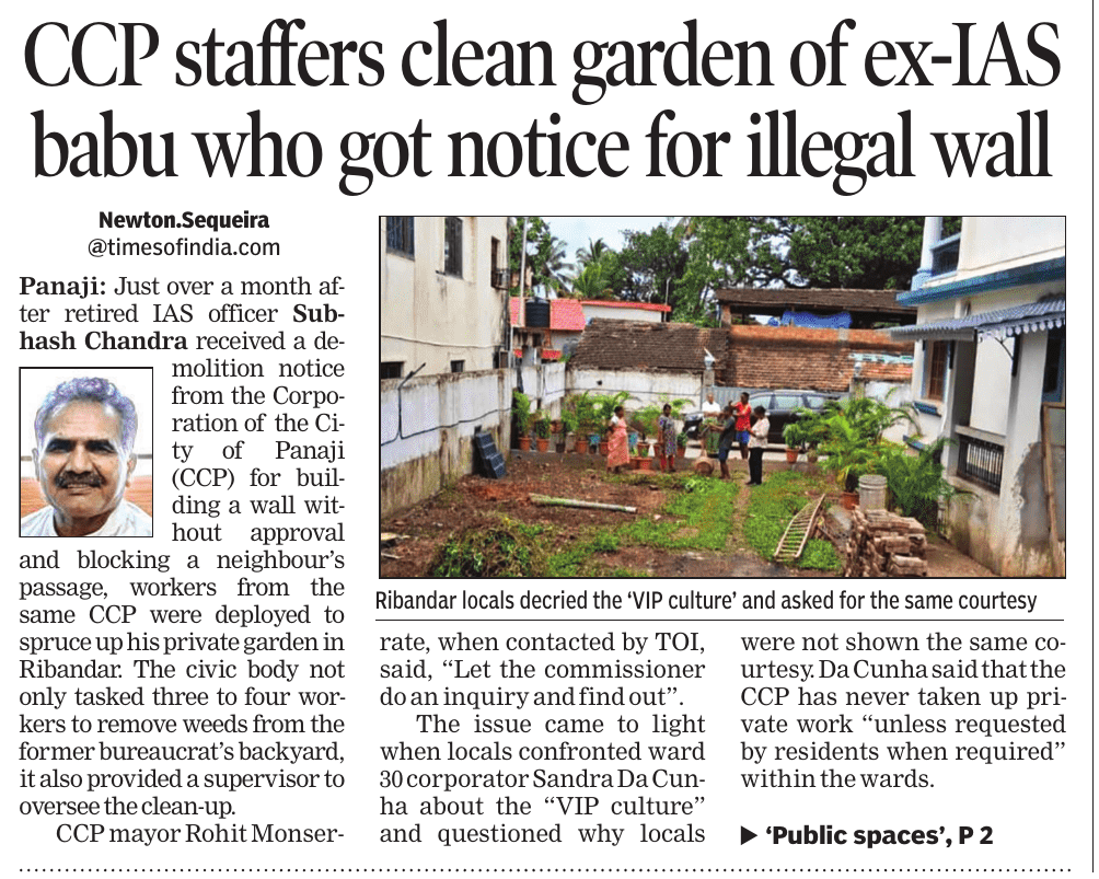 RajeshMenon70's tweet photo. The story speaks for itself. Blatant misuse of govt machinery, a sense of entitlement and privilege that doesn’t go even after retirement. One can imagine what would have been the case when in service. 
@IASassociation https://t.co/piv8vJ1jWp