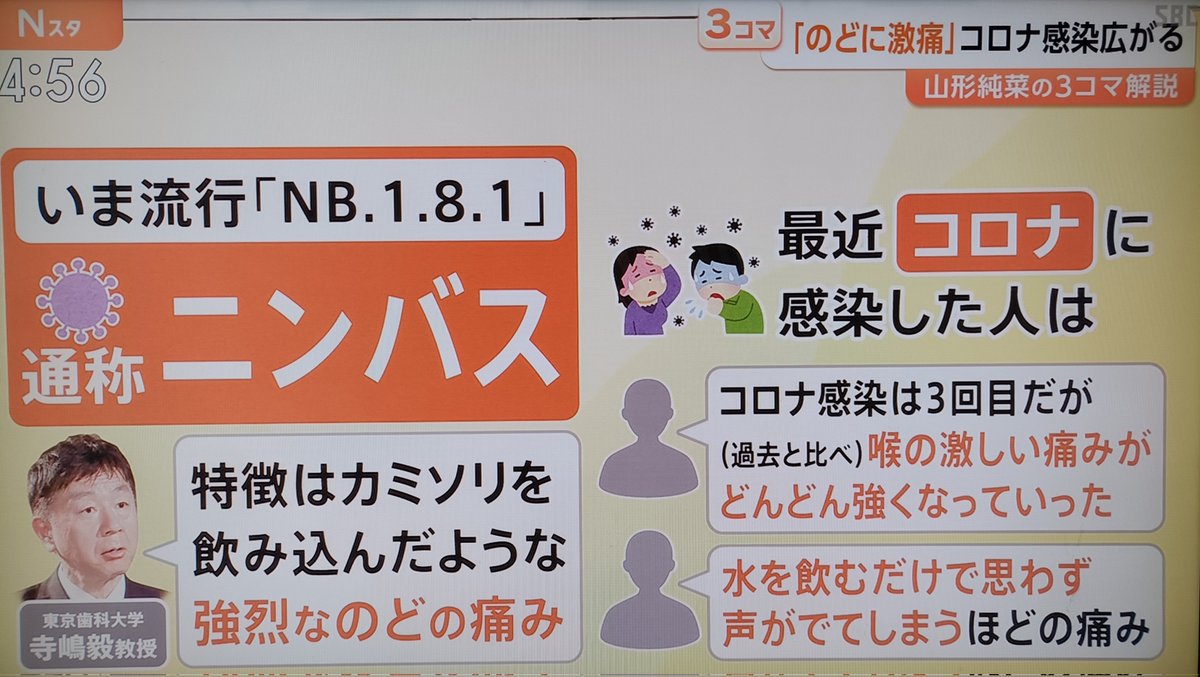 ノド痛い人、ニンバスです(-_-#)ﾏｽｸｼﾖｳ　#ニンバス