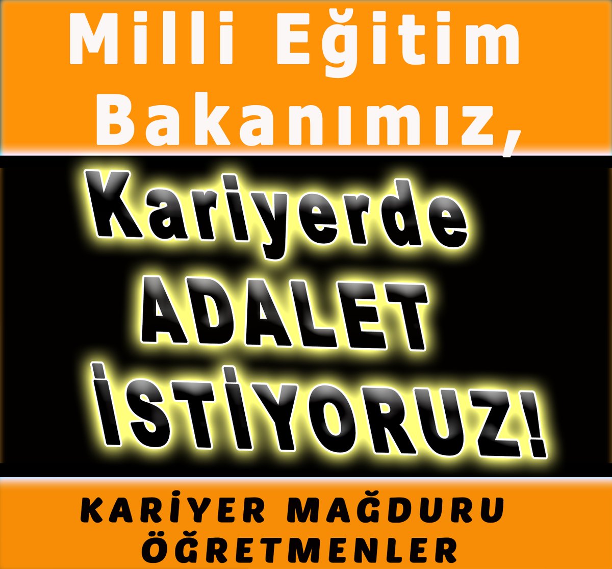 Mağduruz Bakanım <a href="/Yusuf__Tekin/">Yusuf Tekin</a>. Bu haksızlığı görün lütffen. #AKParti den ve sizden adalet bekliyoruz.
#AdaletinYoluKademe
<a href="/EgitimBirSen/">Eğitim-Bir-Sen</a>
<a href="/RTErdogan/">Recep Tayyip Erdoğan</a>
<a href="/Akparti/">AK Parti</a>
<a href="/isikhanvedat/">Prof. Dr. Vedat Işıkhan</a> <a href="/turanbulent/">Bülent TURAN</a>