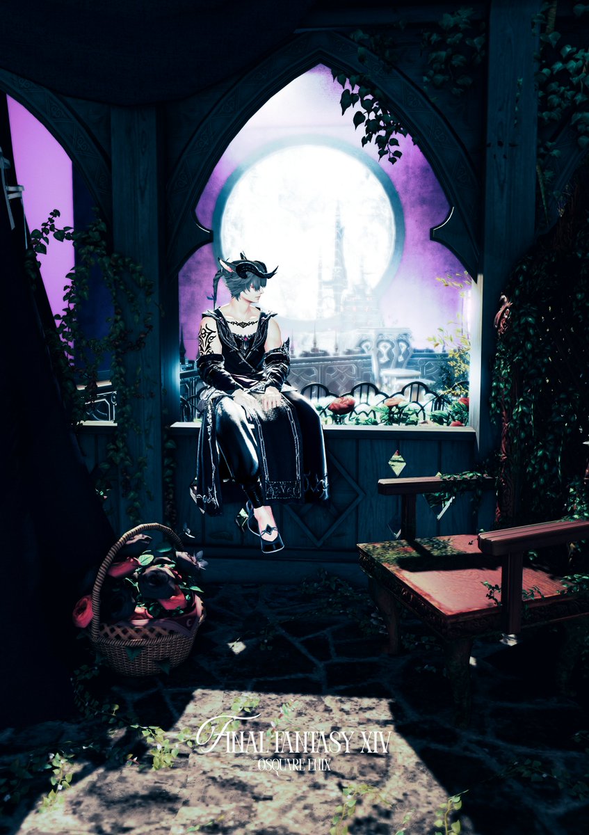 『 闇薔薇の円庭 』
#ハウジンガーマンション #studio_hare #FF14SS #オスッテ #おはミコ