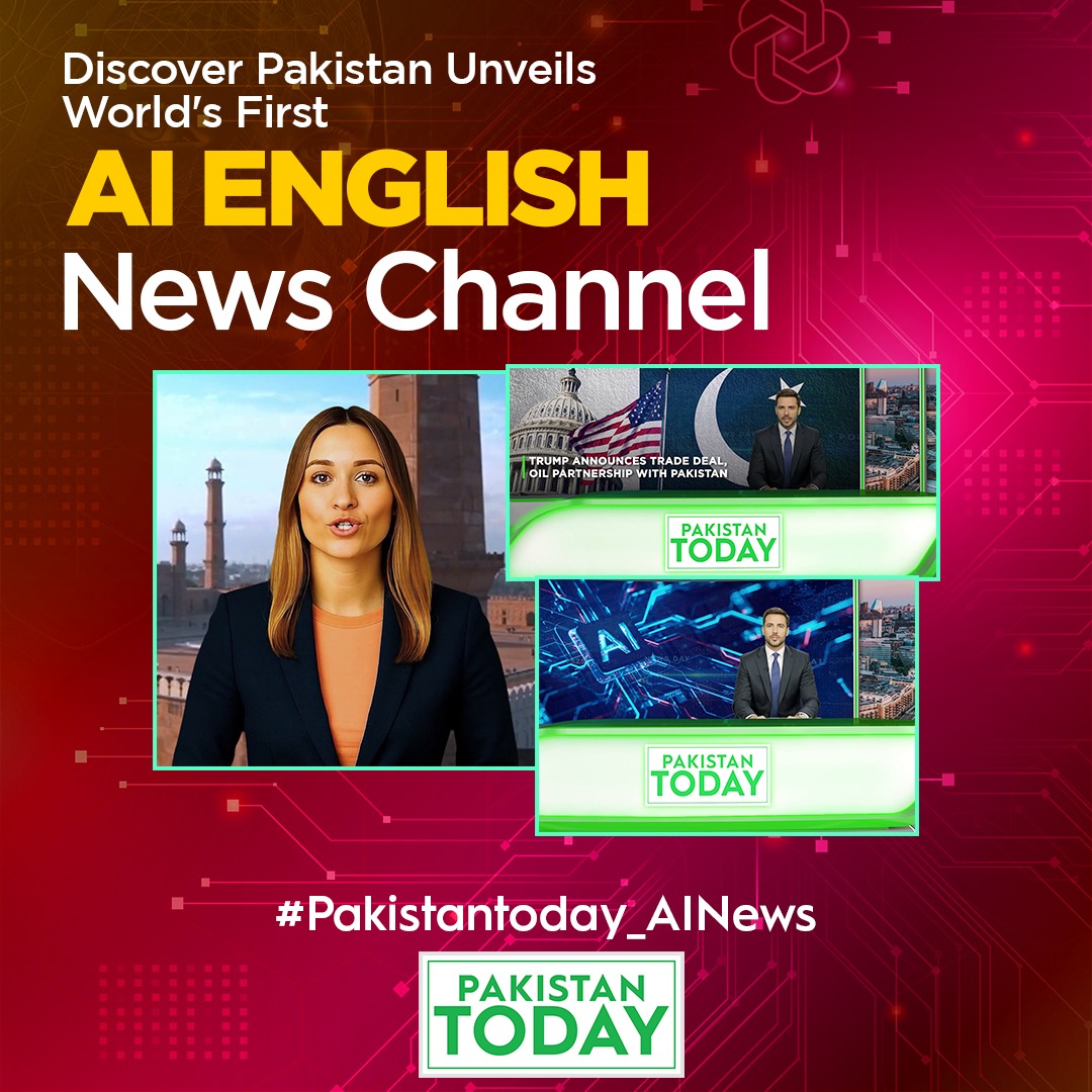 Dr Kaiser Rafiq’s vision sparks a new era of smart journalism in Pakistan! #PakistanToday_AINEWS
<a href="/PakTodayEnglish/">Pakistan Today English</a>
<a href="/kaiserrafiq/">Dr kaiser Rafiq</a>
<a href="/DiscoverpakTv/">Discover Pakistan TV</a>