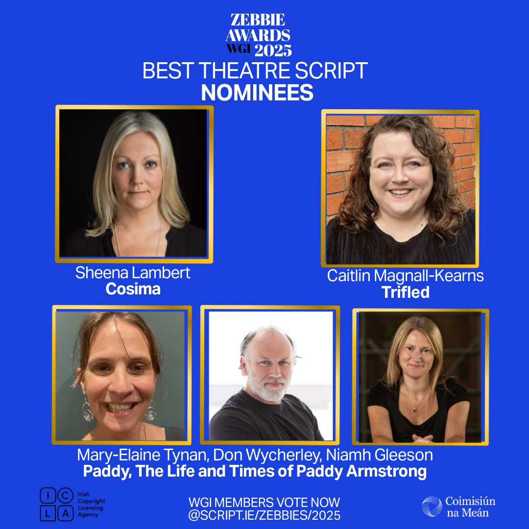 Zebbies 2025 Theatre Nominees take a bow!! @shewithonee, <a href="/caitmkearns/">Caitlin Magnall-Kearns</a>, <a href="/MaryElaineTynan/">Mary-Elaine Tynan</a>, Don Wycherley and Niamh Gleeson👏👏👏