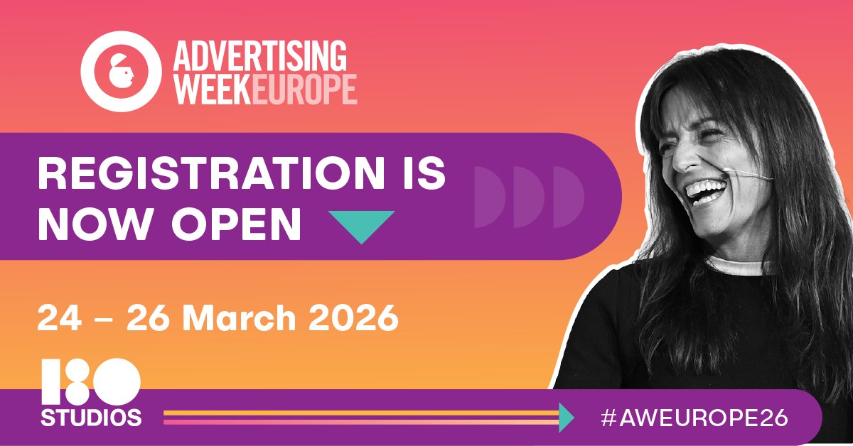 Advertising Week Europe returns 24–26 March 2026 at 180 Studios, London. With new spaces, new thinking and more game-changing ideas, we’ll be challenging the algorithms and shaping the future of creativity.

Learn More and Register Today 👉bit.ly/45LG7ER
