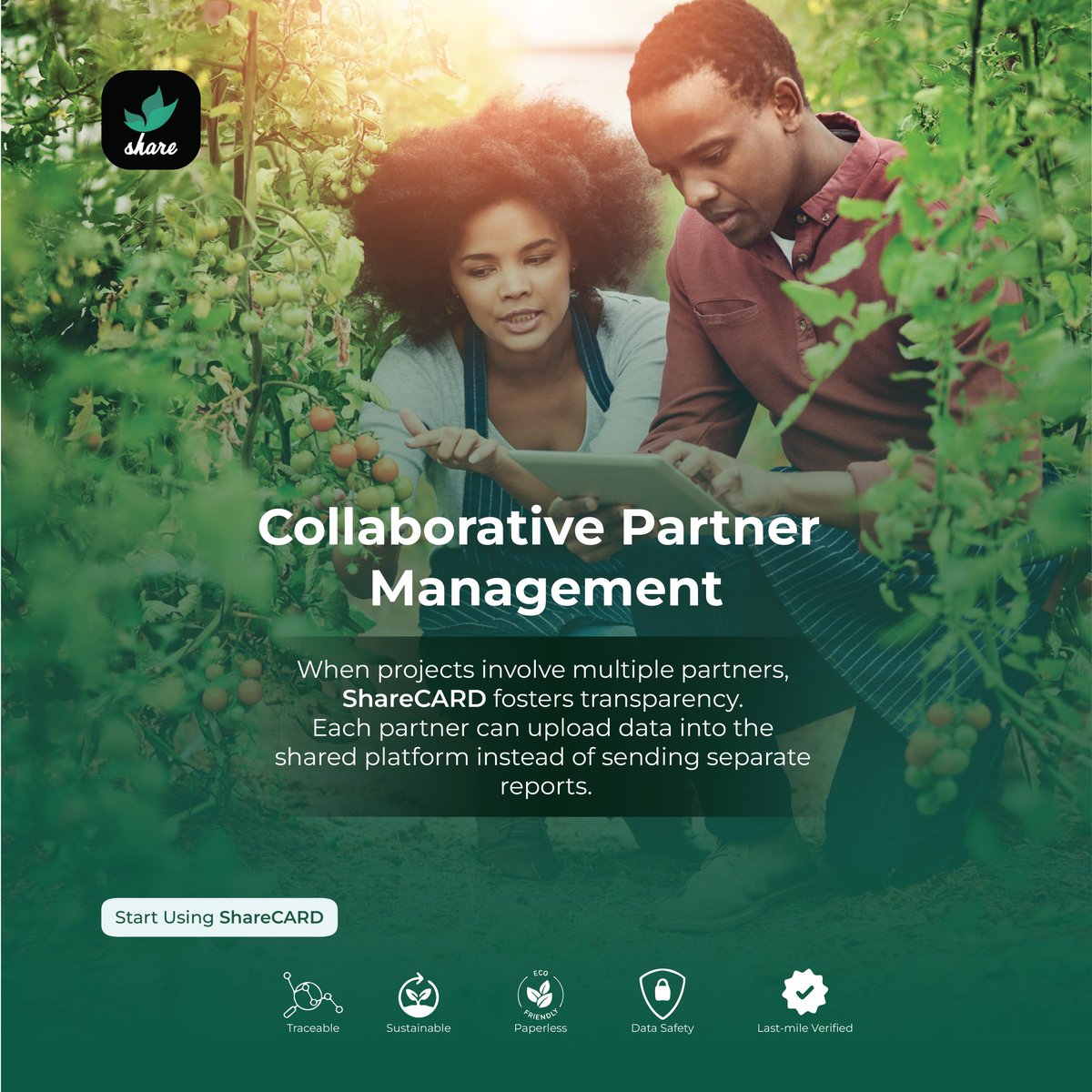 sharecard_app's tweet photo. explains, ShareCARD “fosters transparency, harmonious collaboration, and stronger partnerships.

Don't struggle when you can build stronger partnerships through shared visibility on https://t.co/g6F8HKwum0
#CollaborativeImpact #PartnerVisibility
#OnePlatformManyPartners https://t.co/nGWcUcvT4J