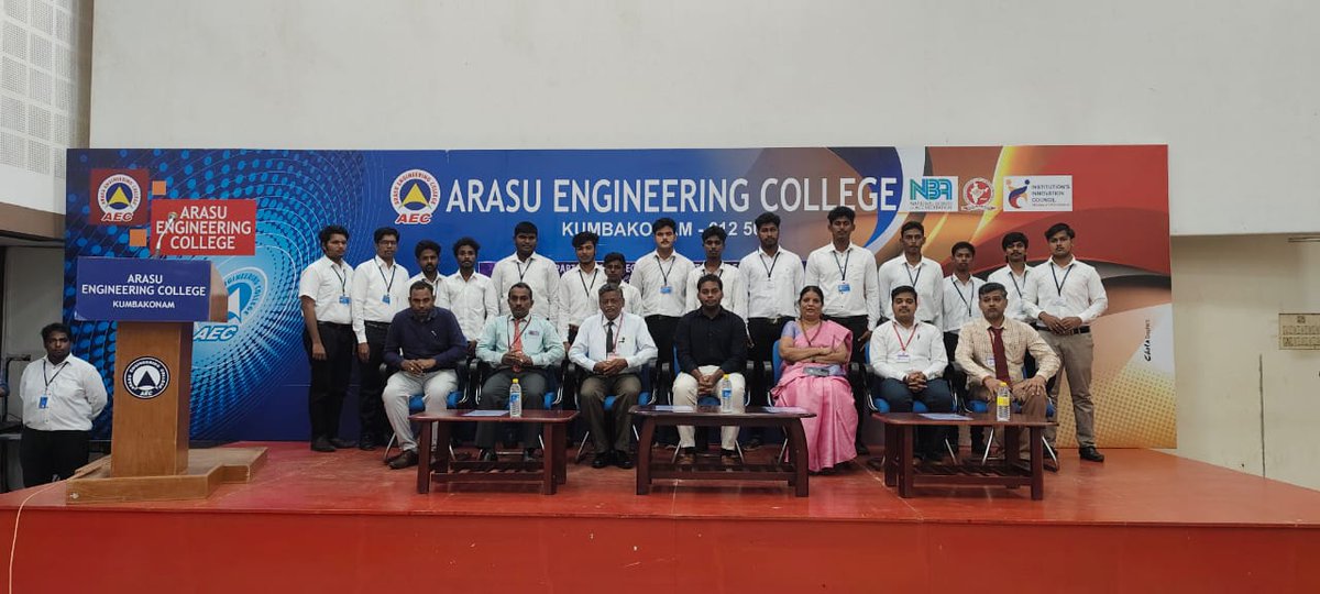 ArasuCollege's tweet photo. Departments of Mechanical &amp; Automobile Engineering successfully conducted Inaugural Function of MechZeal &amp; AFCA (The students' Associations) on 13.08.25.

Arasu Engineering College,
Chennai Main Road,
Kumbakonam - 612 501
Thanjavur District,
Tamilnadu.

#InauguralFunction https://t.co/ZqR6xl3wYq