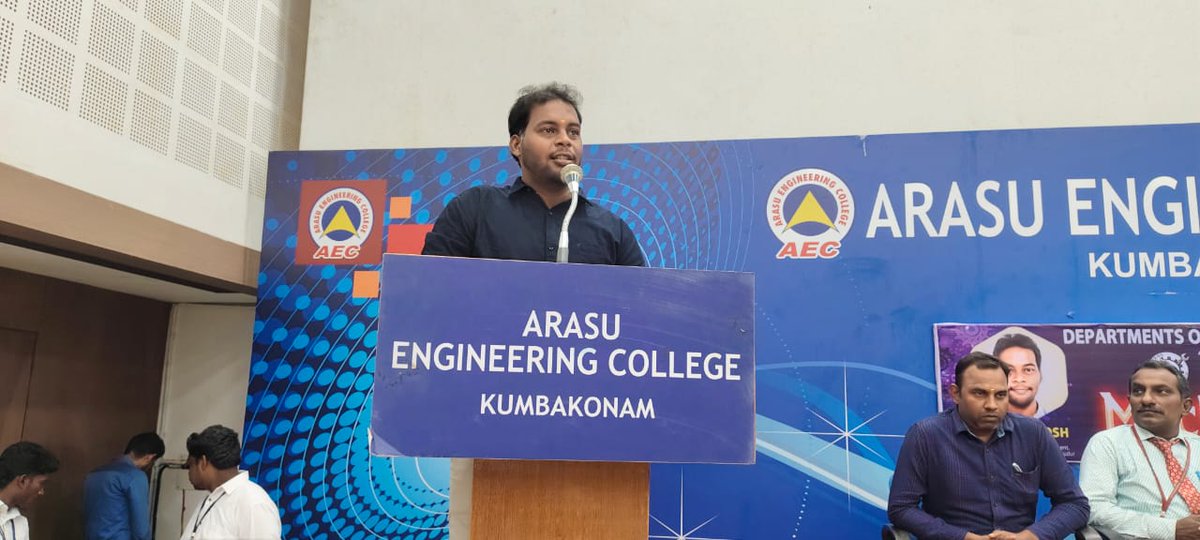 ArasuCollege's tweet photo. Departments of Mechanical &amp; Automobile Engineering successfully conducted Inaugural Function of MechZeal &amp; AFCA (The students' Associations) on 13.08.25.

Arasu Engineering College,
Chennai Main Road,
Kumbakonam - 612 501
Thanjavur District,
Tamilnadu.

#InauguralFunction https://t.co/ZqR6xl3wYq