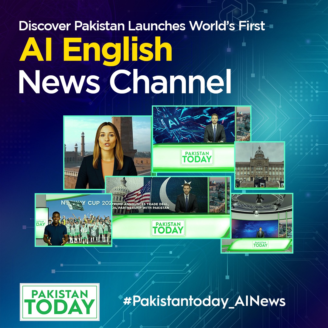 Lehriish's tweet photo. The future of news has arrived! Pakistan’s first AI-powered English channel shows how technology transforms storytelling.  
@PakTodayEngl @kaiserrafiq 
@DiscoverpakTv 
#PakistanToday_AINEWS https://t.co/VHkQYqpe2F