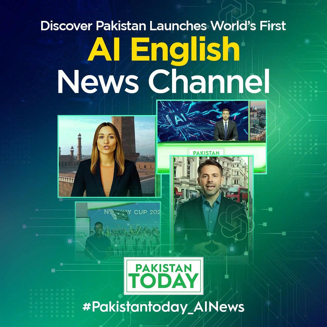 greenchilli00's tweet photo. Pakistan makes history by launching the world’s first AI-powered English news channel bringing innovation and accuracy to journalism.
@PakTodayEngl 
@kaiserrafiq 
@DiscoverpakTv 
#PakistanToday_AINEWS https://t.co/vHr4RnIAcs