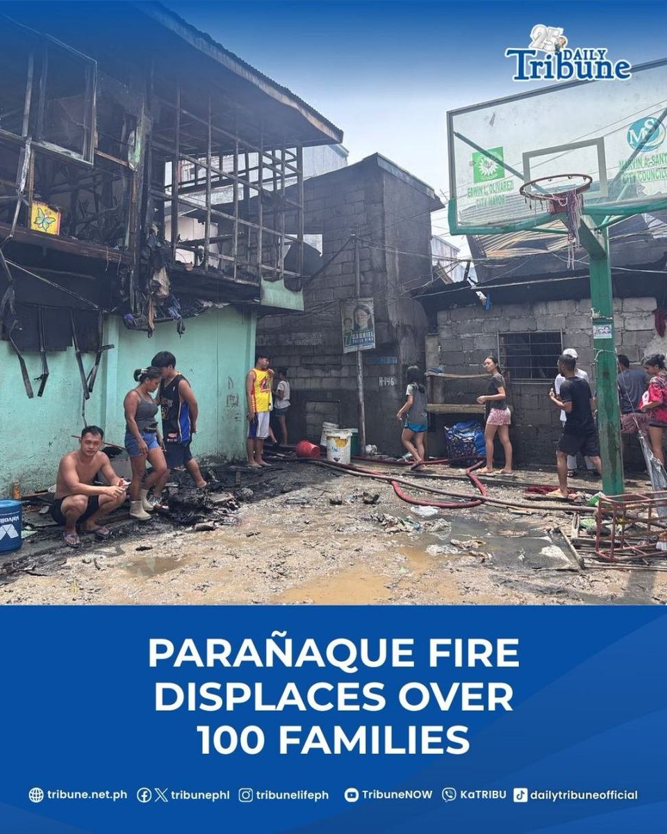 tribunephl's tweet image. The Bureau of Fire Protection is still investigating what caused the blaze.

Read more at: tribune.net.ph/2025/08/14/par…

#Paranaque #SanDionisio #DailyTribune