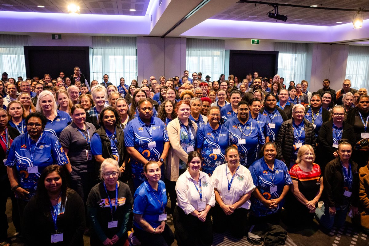 NACCHOAustralia's tweet photo. The deadly people behind the Elder Care Support Program.

See more photos from the 2025 National Yarning Circle on our Facebook 📸

Learn more about the Elder Care Support program here: https://t.co/QLUKdu0TQg

#ElderCareSupport #ECS #AgedCare #OurHealthinOurHands #NACCHO https://t.co/PIa7TsBNLq