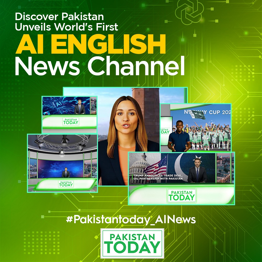 zaheersheiih78's tweet photo. The world’s first AI-powered English news channel belongs to Pakistan. #PakistanToday_AINEWS https://t.co/TSAZMCjiw2