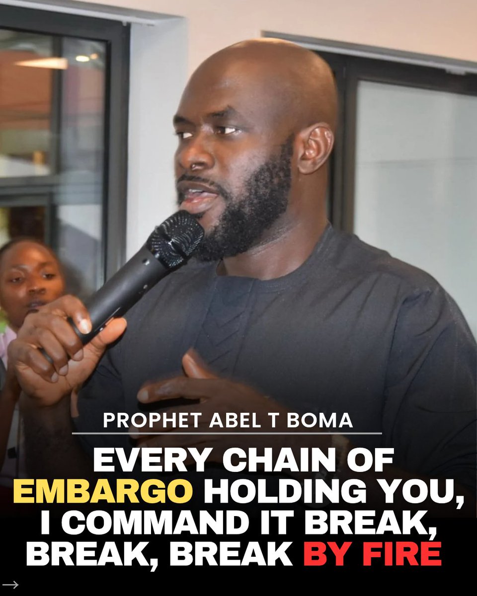 ProphetBomaAbel's tweet photo. I pray for someone in this house. Every chain of Embargo holding you, I Command it break, break, break by fire 🔥 https://t.co/uUE09bZXO2