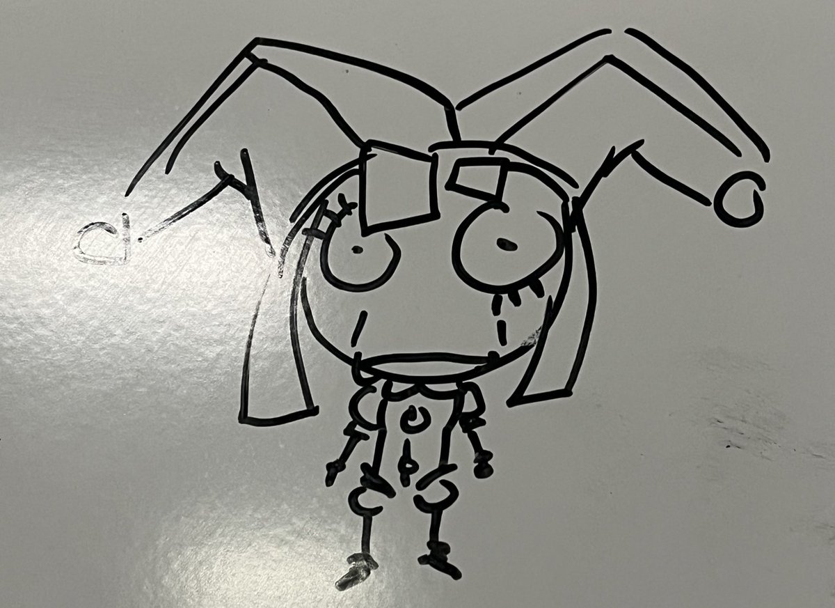 abe_apologist's tweet photo. seperate pomni whiteboard doodle i hate funnybunny

#TheAmazingDigitalCircus #tadcfanart #TADC #pomni #pomnitadc https://t.co/wvJHC5yWxO