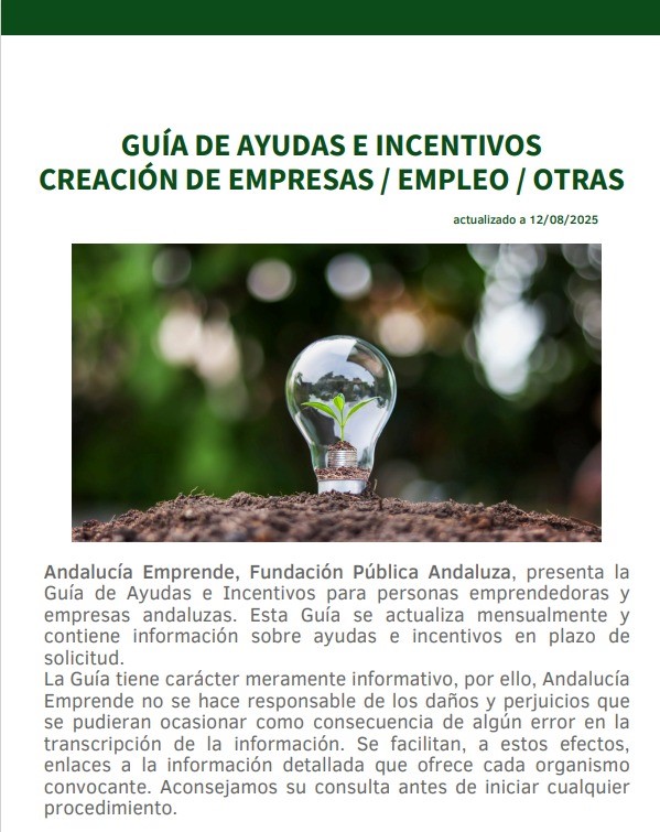 💥Disponible nuestra Guía de Ayudas y Financiación (actualizada a 12 de agosto) con importantes novedades‼️

🔹Subvenciones, microcréditos y programas para pymes y autónomos
🔹Información organizada por sectores y tipo de ayuda

🔗Descárgala: bit.ly/4fEA3Sf

#EmprendeAND