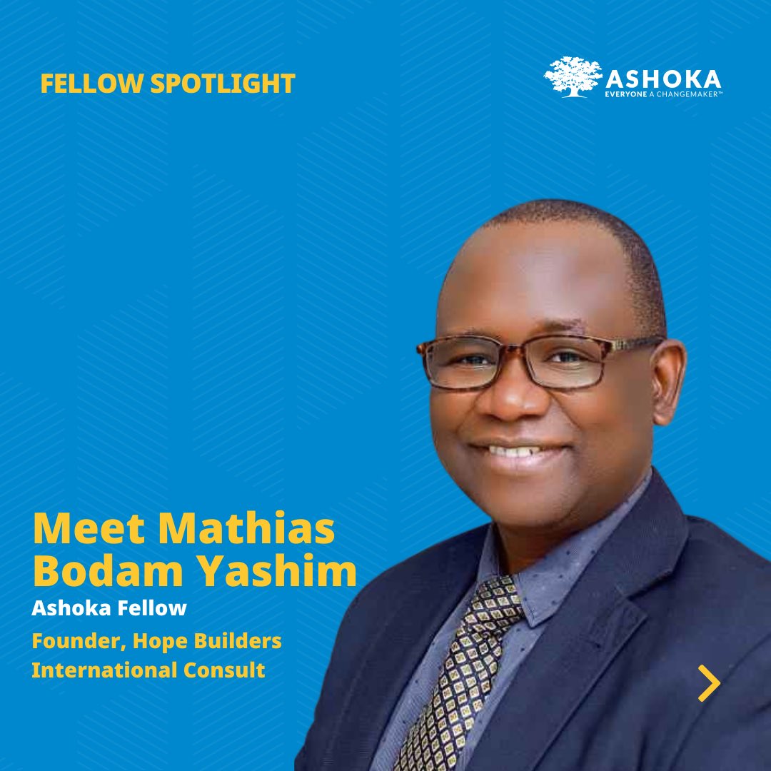 AshokaAfrica's tweet photo. Mathias Yashim is tackling youth unemployment by equipping young people with skills, leadership, &amp; entrepreneurial mindsets. Meet him &amp; other changemakers at the #AshokaFellowsSummit2025 

🔗 Register: https://t.co/fvHqgwYT9H

#AshokaFellows #AshokaAfrica #EveryoneAChangemaker https://t.co/aU1VNwNoYa