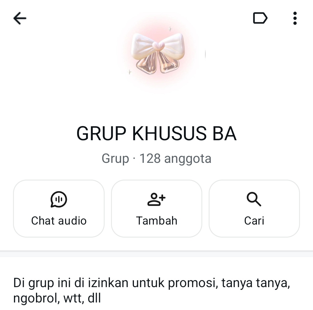 ayo ramaikan grup ini guys, linknya ini yaa chat.whatsapp.com/GHfDJnnZJpOHr7…

#zonauang #zonaba