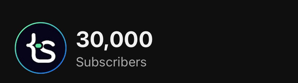 30K strong… long way to go 💯