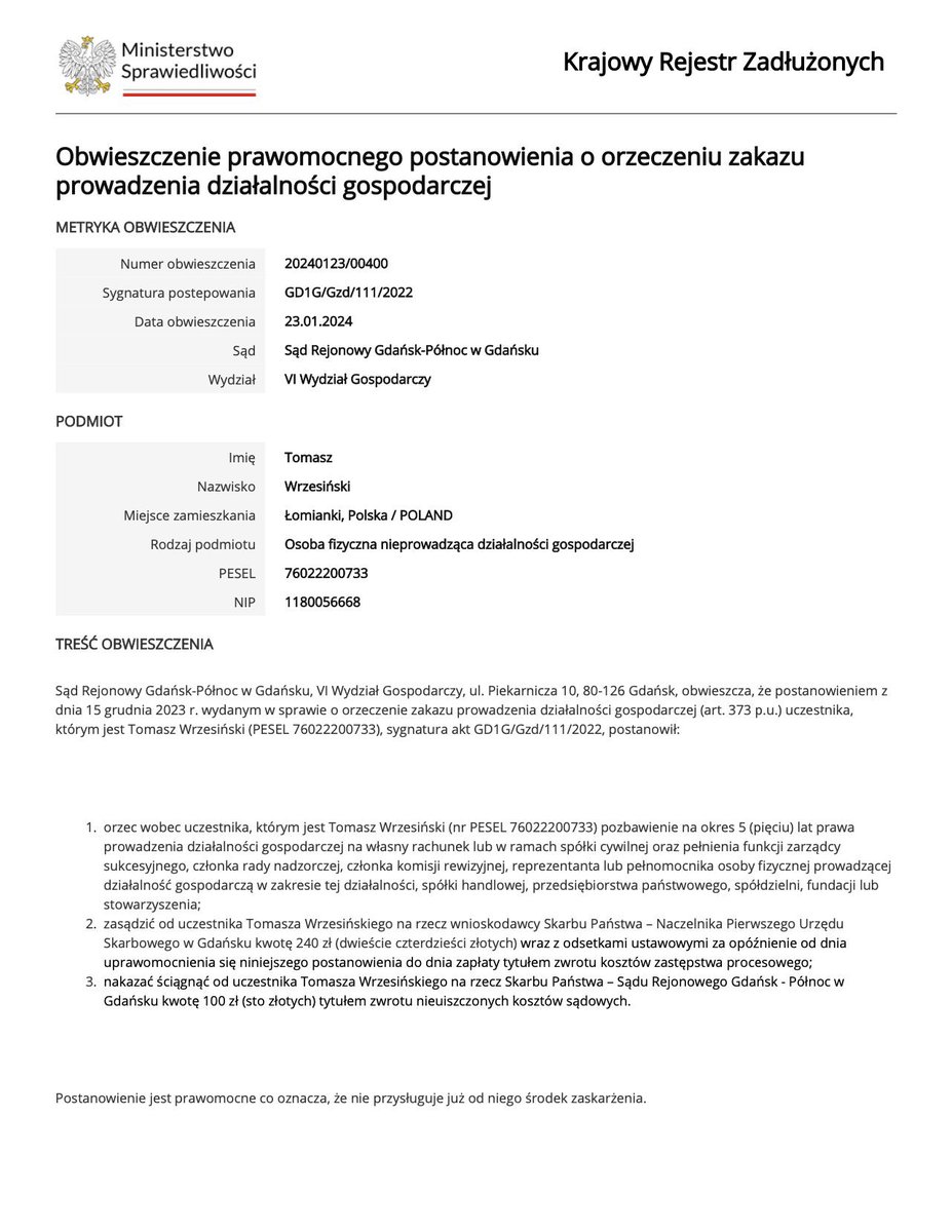 Seb (@coding_athlete) on Twitter photo <a href="/Mikey_Satoshi/">Mike Satoshi</a> <a href="/IT_Tech_PL/">IT Tech</a> <a href="/EKryptowalut/">Encyklopedia Kryptowalut</a> <a href="/Mikey_Satoshi/">Mike Satoshi</a> Promowaliście razem z
<a href="/EKryptowalut/">Encyklopedia Kryptowalut</a>
kryptowalutę powiązana bezpośrednio z Tomaszem Wrzesińskim. Czy możesz to wyjaśnić?
Sprawa dla <a href="/UOKiKgovPL/">UOKiK</a> <a href="/Mikey_Satoshi/">Mike Satoshi</a> <a href="/IT_Tech_PL/">IT Tech</a> <a href="/EKryptowalut/">Encyklopedia Kryptowalut</a> <a href="/Mikey_Satoshi/">Mike Satoshi</a> Promowaliście razem z
<a href="/EKryptowalut/">Encyklopedia Kryptowalut</a>
kryptowalutę powiązana bezpośrednio z Tomaszem Wrzesińskim. Czy możesz to wyjaśnić?
Sprawa dla <a href="/UOKiKgovPL/">UOKiK</a>