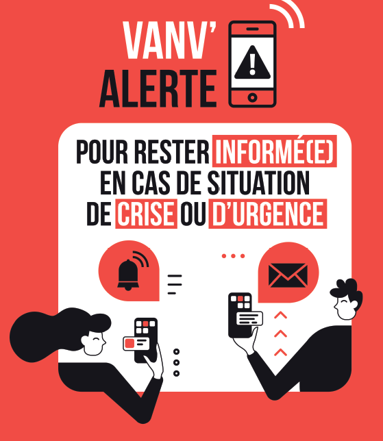VilledeVanves's tweet photo. 📲Vous souhaitez être informé lors d’une situation exceptionnelle nécessitant la mise en œuvre de mesures d’urgence, inscrivez-vous à Vanv'Alert !
🔗https://t.co/cxTwXnhQ3Z https://t.co/0WCoNr3PtV